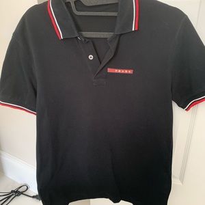Prada men’s polo black color size s